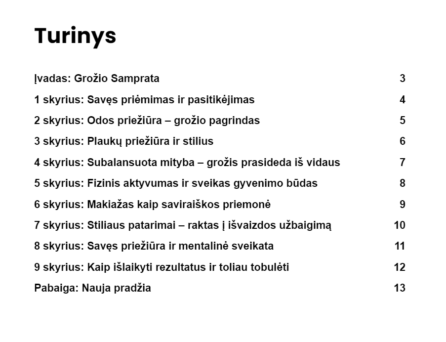 E-knyga "Grožio Paslaptys"